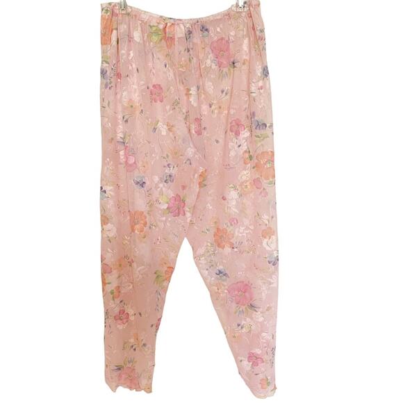Victoria's Secret Pink Sheer Floral Mesh Swim Coverup Pants Medium - Picture 4 of 8